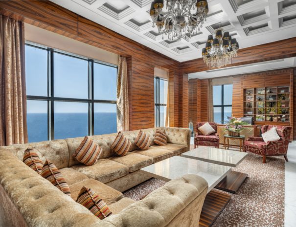 0022 Royal Suite Corniche View Corniche Tower Living Room