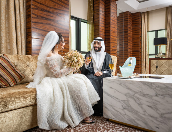 Honeymooners in the Royal Suite